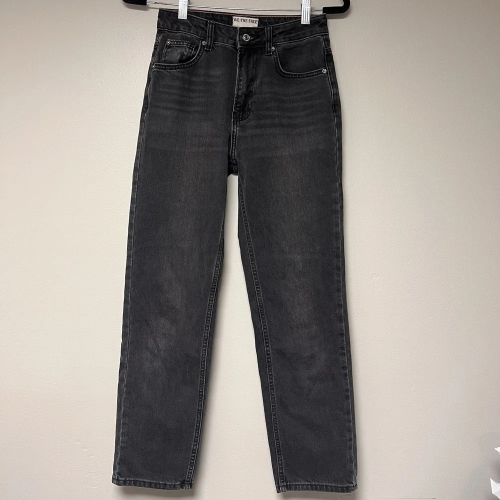 We The Free Women's Black Mom Style Jeans Size 25
